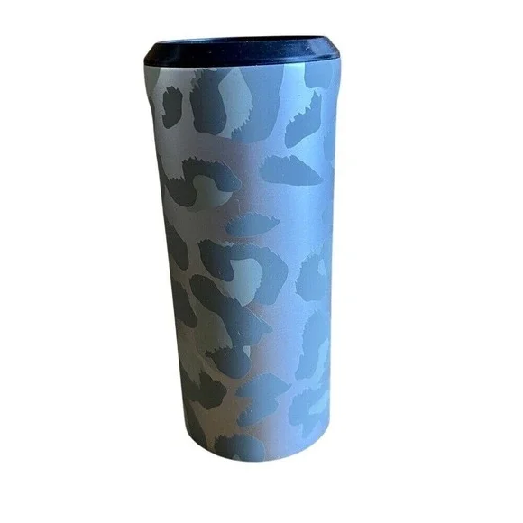 Corkcicle Slim Can Cooler Woodland Camo 12 oz Insulated Green Gray - Picture 5 of 10